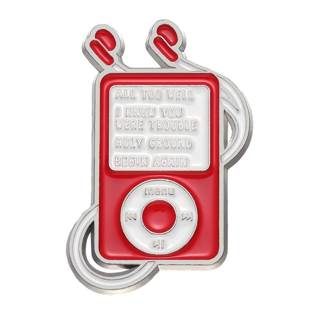TAYLOR SWIFT ALL TOO WELL IPOD OIL DRIPPED ENAMEL PIN LAPEL PIN BROOCH NWT